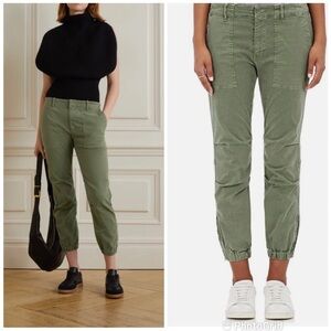 Nili Lotan Camo Green Crop military Pants Size 00